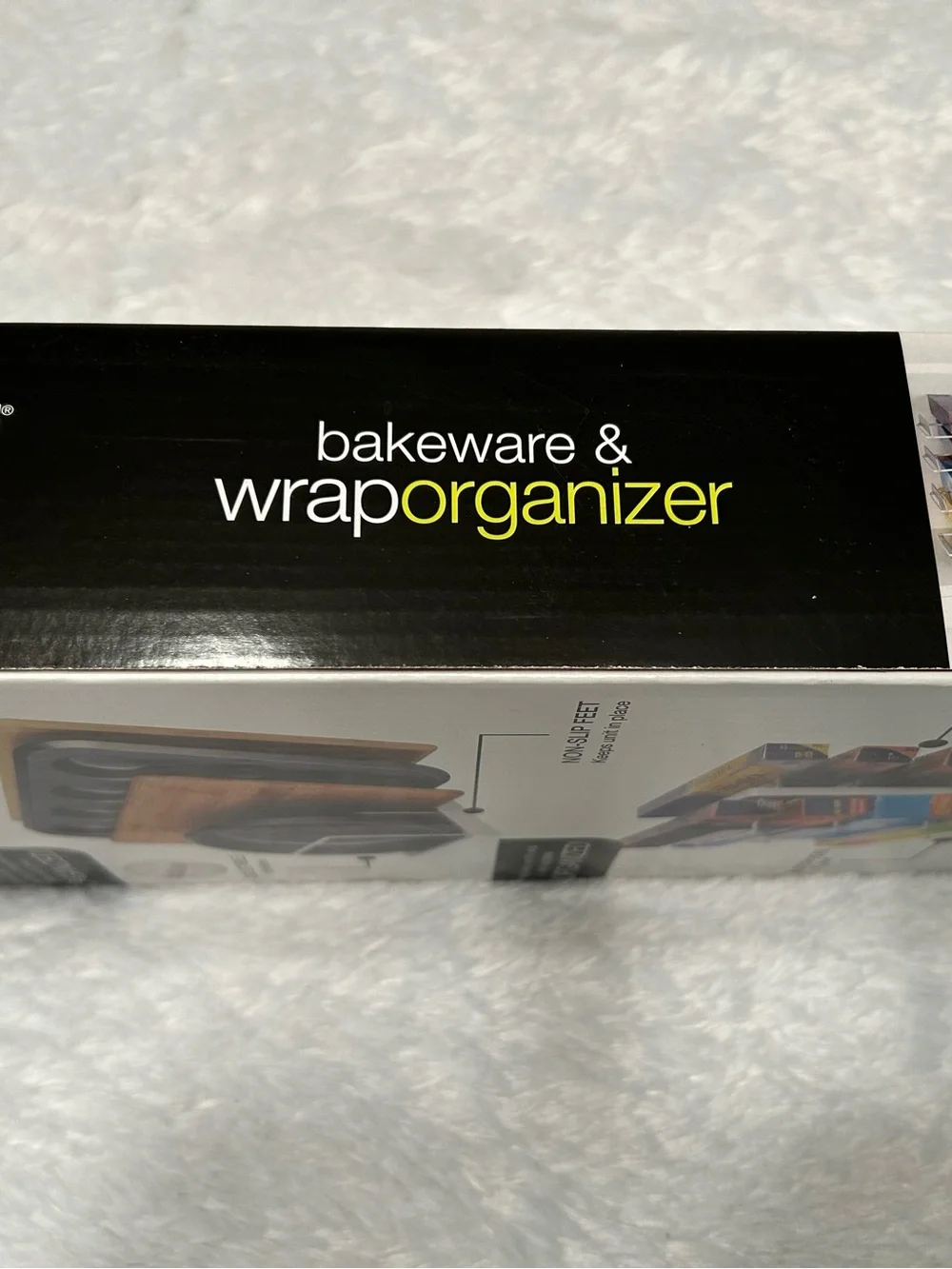 Smart Design White Bakeware & Wrap Organizer